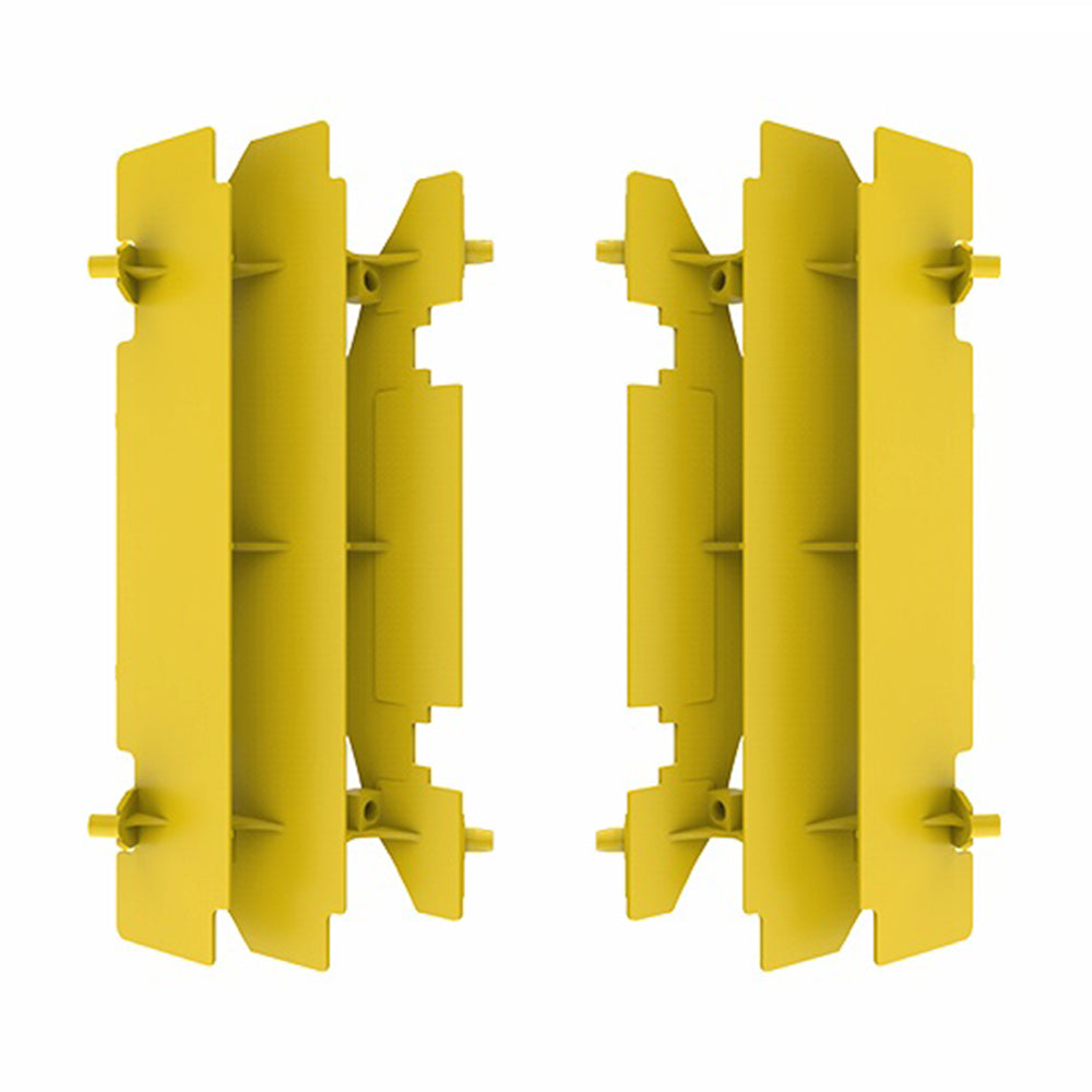 Polisport Radiator Louvres - Suzuki RM125 2001-08, RM250 1996-2006, DRZ400 2000-21 - Yellow