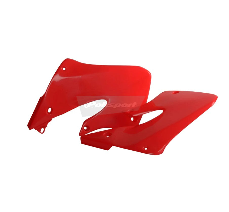 Polisport Radiator Scoops - Honda CR125 1998-1999, CR250 1997-99 - Fluro Red