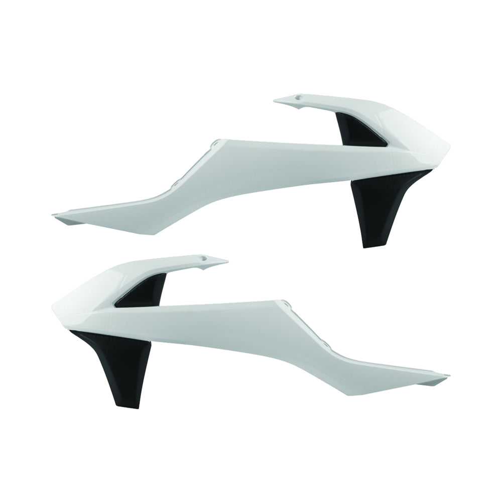 Polisport Radiator Scoops - KTM SX65 2016-23 - White/ Black