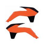 Polisport Radiator Scoops - KTM SX/SXF 2013-15, SX250 2016, EXC/EXC-F 2014-16, XC/XC-F 2016 Orange/Black