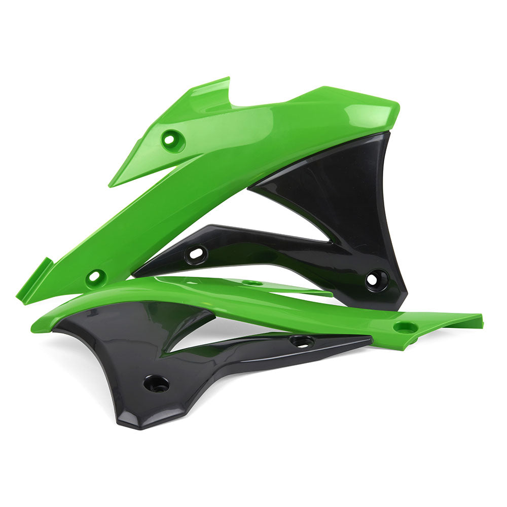 Polisport Radiator Scoops - Kawasaki KX85 2014-21 - Green