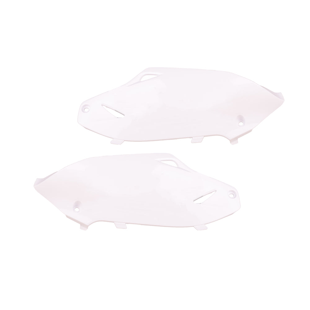 Polisport Side Panels - Kawasaki KXF250 2013-16, KXF450 2012-15 - White