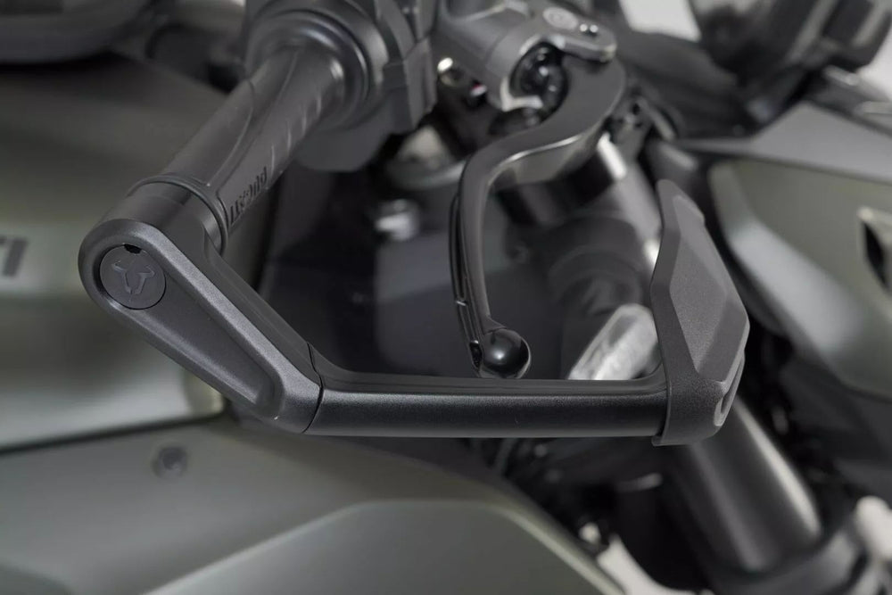SW Motech Lever Guards with Wind Protection For Triumph Daytona 660 2024 - Black