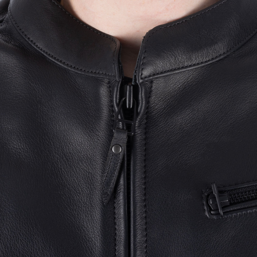 Oxford Henlow Leather Men's Jacket Black