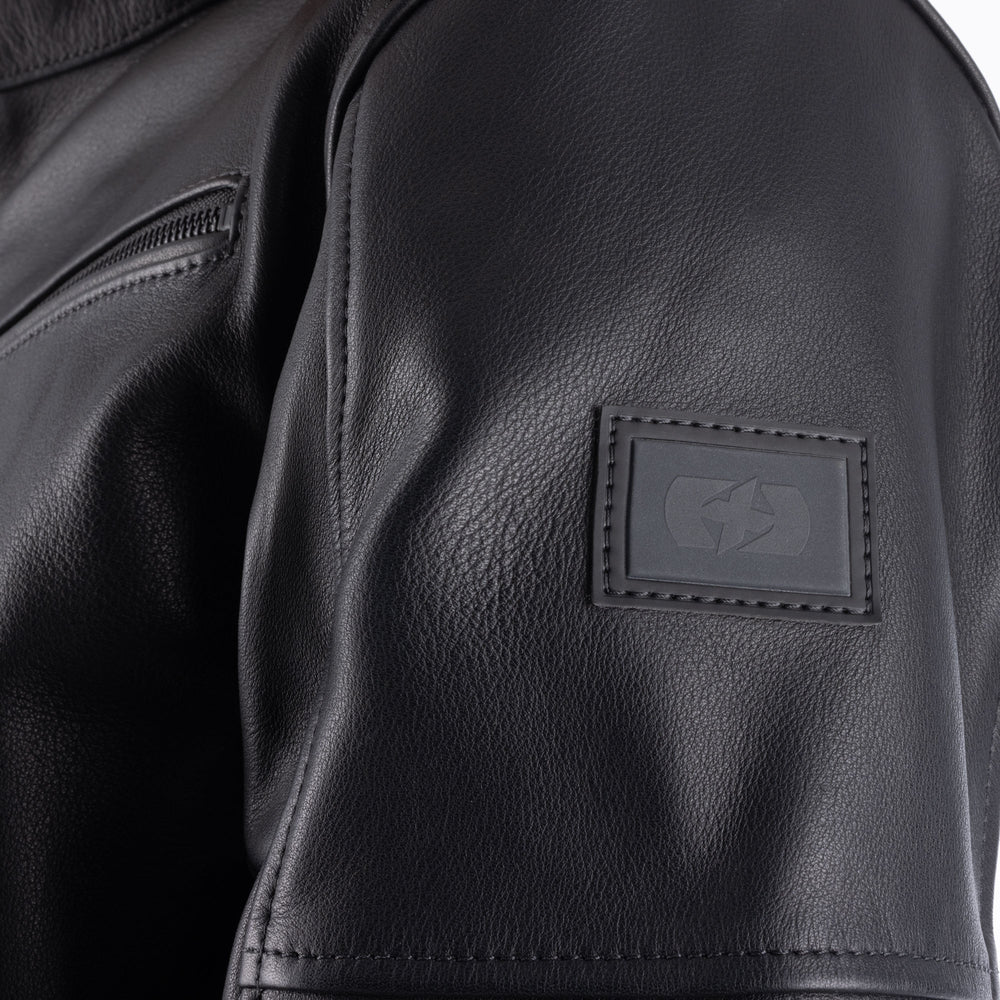 Oxford Henlow Leather Men's Jacket Black
